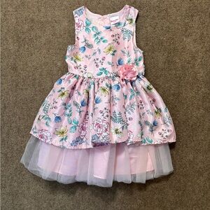 Little girls formal dress, cute pink dress for girls, Nanette kids, pink dress